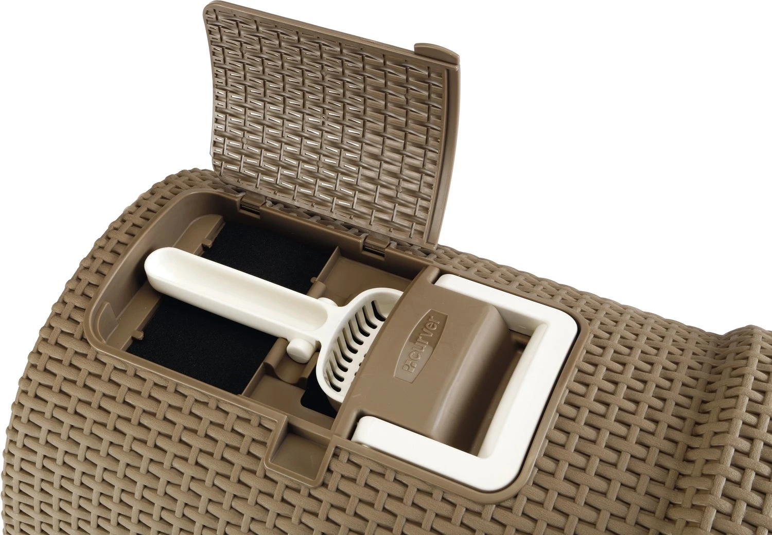 Curver Kattenbak Bruin 51 X 38 X 39 Cm 4 Curver Kattenbak Bruin 51 X 38 X 39 Cm - Afbeelding 2