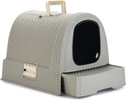 Curver Kattenbak Style Grijs 51 X 38,5 X 39,5 Cm -Beeztees || ROYAL CANIN || FLEXI Verkoopwinkel 3253920615183 3