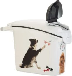 Curver Voerton Hond Wit 15 L / 6 Kg -Beeztees || ROYAL CANIN || FLEXI Verkoopwinkel 3253923883091 3