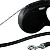 Flexi Hondenriem Rollijn Classic Cord M Zwart 5 Meter
