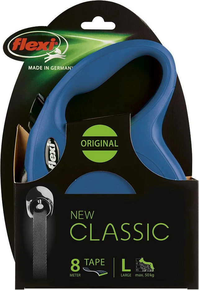 Flexi Rollijn Classic Tape L Blauw 8 M 4 Flexi Rollijn Classic Tape L Blauw 8 M - Afbeelding 2