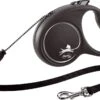 Flexi Hondenriem Rollijn Black Design Koord M Zwart 5 M