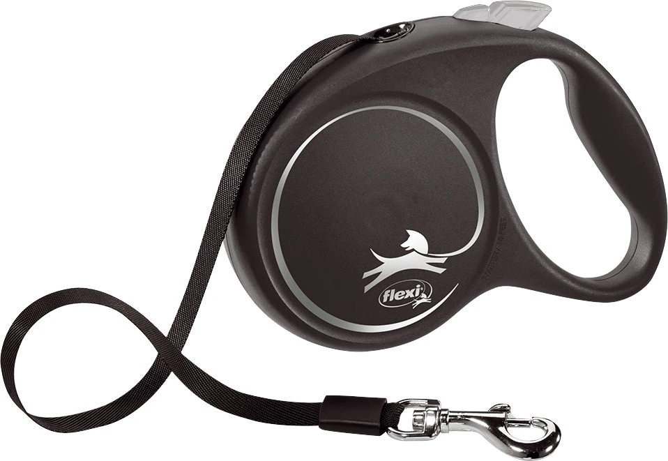 Flexi Hondenriem Rollijn Black Design Tape L Zwart 5 M 3 Flexi Hondenriem Rollijn Black Design Tape L Zwart 5 M