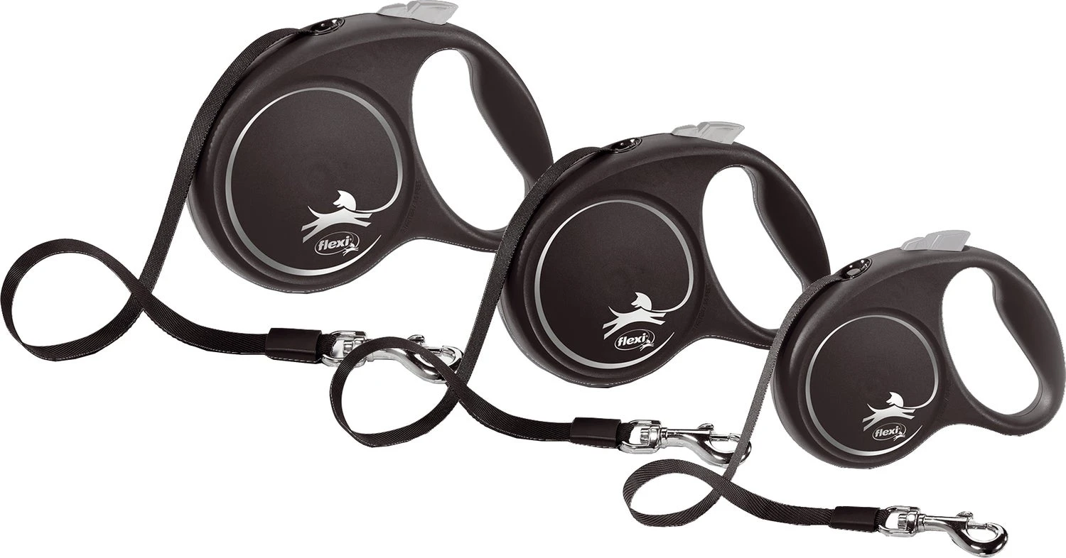 Flexi Hondenriem Rollijn Black Design Tape L Zwart 5 M 5 Flexi Hondenriem Rollijn Black Design Tape L Zwart 5 M - Afbeelding 3