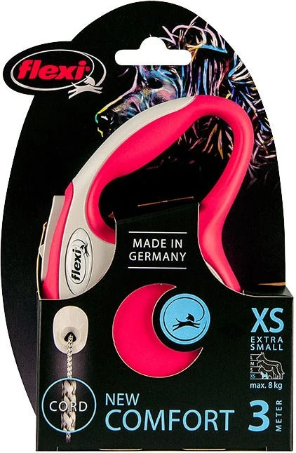 Flexi Rollijn New Comfort Koord XS Rood 3 M 4 Flexi Rollijn New Comfort Koord XS Rood 3 M - Afbeelding 2