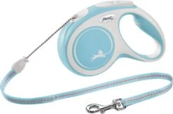 Flexi Hondenriem Rollijn New Comfort Koord M Lichtblauw 5 M