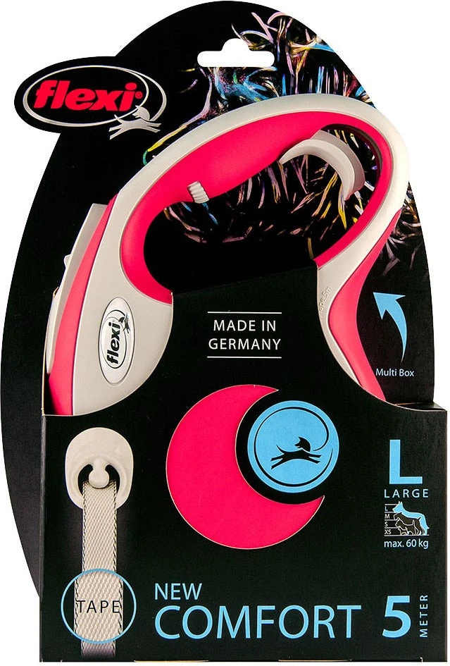Flexi Rollijn New Comfort Tape L Rood 5 M 4 Flexi Rollijn New Comfort Tape L Rood 5 M - Afbeelding 2