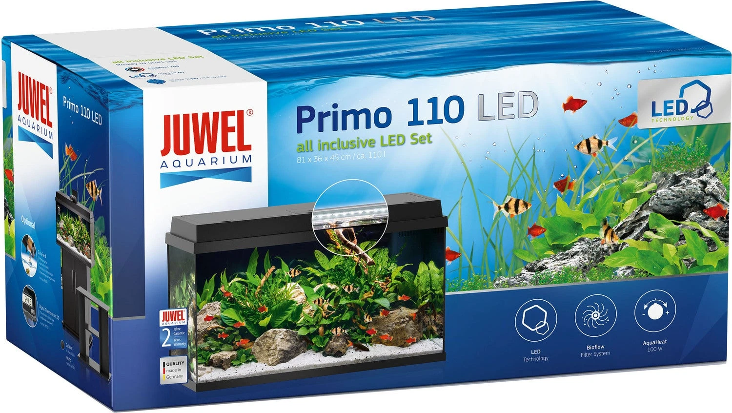 Juwel Aquarium Primo 110 LED Zwart 82 X 37 X 41,5 Cm 5 Juwel Aquarium Primo 110 LED Zwart 82 X 37 X 41,5 Cm - Afbeelding 3
