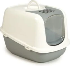 Savic Kattenbak Nestor Jumbo 66 X 48 X 46 Cm Grijs/wit