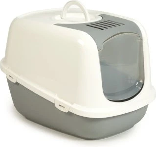 Savic Kattenbak Nestor Jumbo 66 X 48 X 46 Cm Grijs/wit 3 Savic Kattenbak Nestor Jumbo 66 X 48 X 46 Cm Grijs/wit