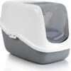 Savic Kattenbak Nestor 56 X 39 X 39 Cm Grijs/wit 1 Savic Kattenbak Nestor 56 X 39 X 39 Cm Grijs/wit -Beeztees || ROYAL CANIN || FLEXI Verkoopwinkel 5411388022716 1