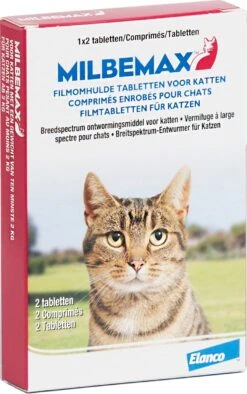 Milbemax Ontwormingsmiddel Kat Groot 2-8 Kg 2 Tabletten