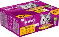 Whiskas Kattenvoer In Gelei Gevogelte Selectie Adult 85 G 80 Stuks -Beeztees || ROYAL CANIN || FLEXI Verkoopwinkel 5900951302268 3