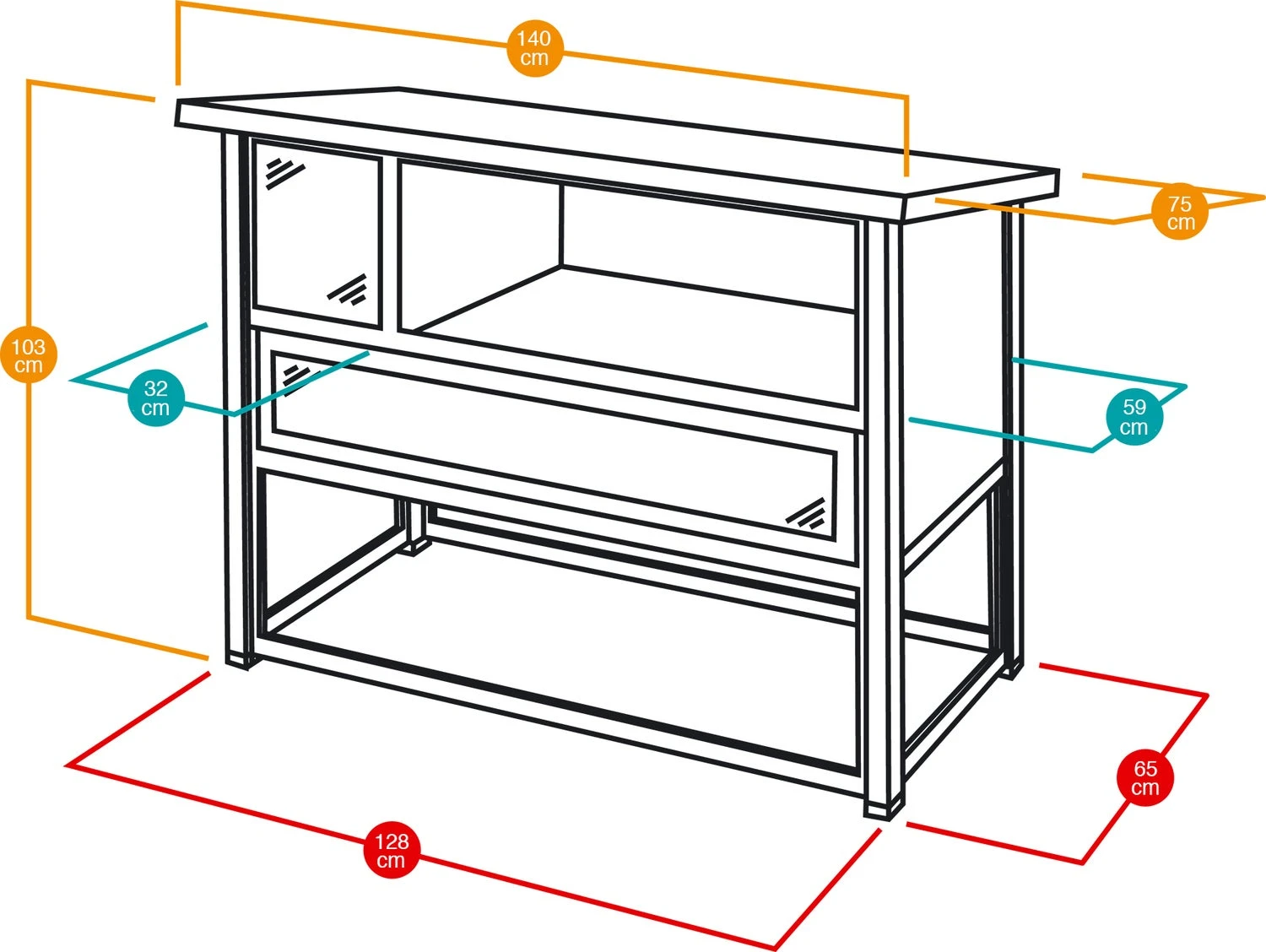 Ferplast Konijnenhok Ranch 140 Plus Naturel 140 X 75 X 103 Cm 4 Ferplast Konijnenhok Ranch 140 Plus Naturel 140 X 75 X 103 Cm - Afbeelding 2