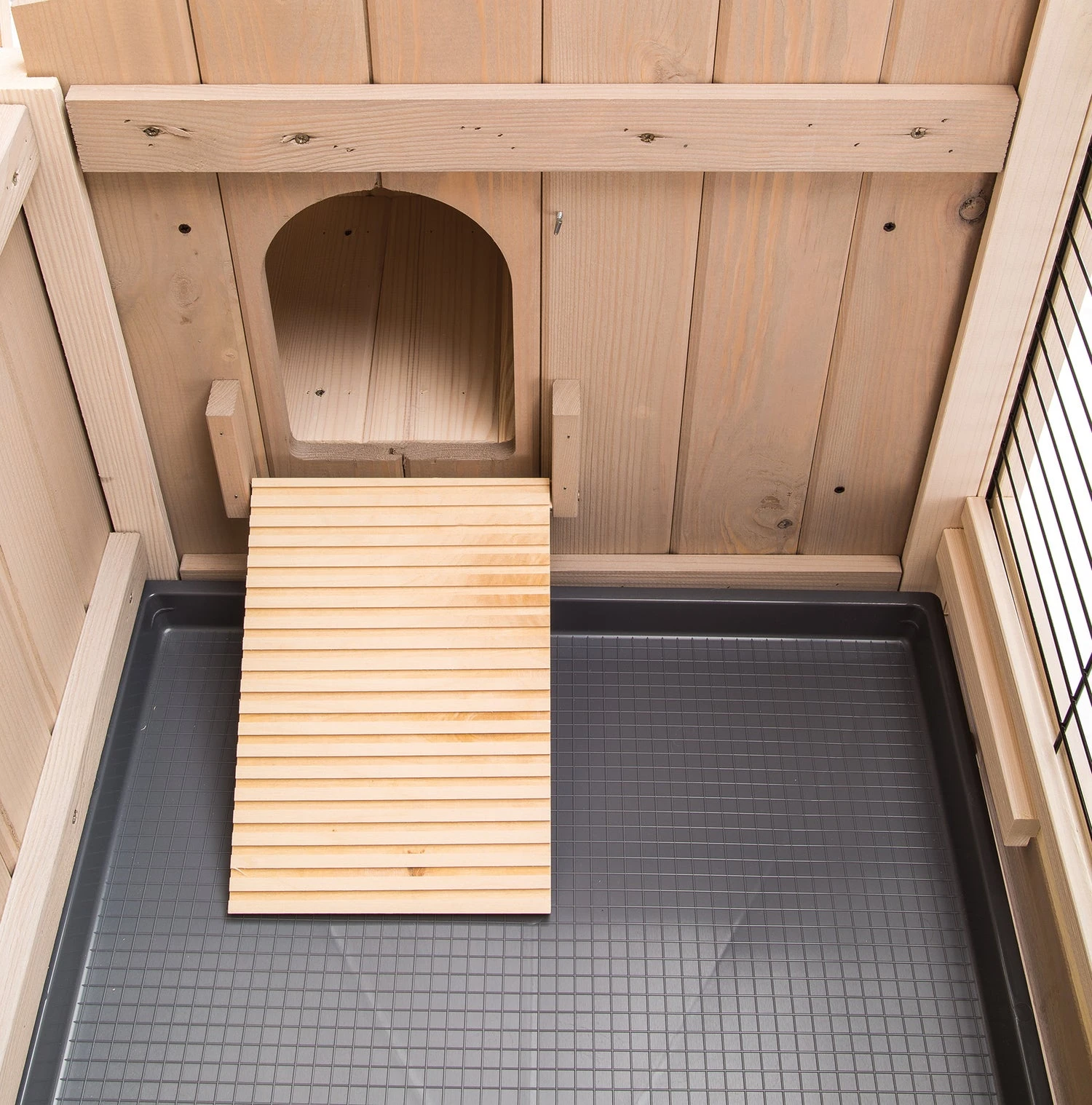 Ferplast Konijnenhok Ranch 140 Plus Naturel 140 X 75 X 103 Cm 6 Ferplast Konijnenhok Ranch 140 Plus Naturel 140 X 75 X 103 Cm - Afbeelding 4