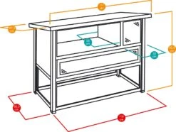 Ferplast Konijnenhok Ranch 120 Basic -Beeztees || ROYAL CANIN || FLEXI Verkoopwinkel 8010690149172 4