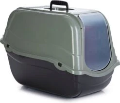Beeztees Kattenbak Romeo Eco Groen / Zwart 57 X 39 X 41 Cm