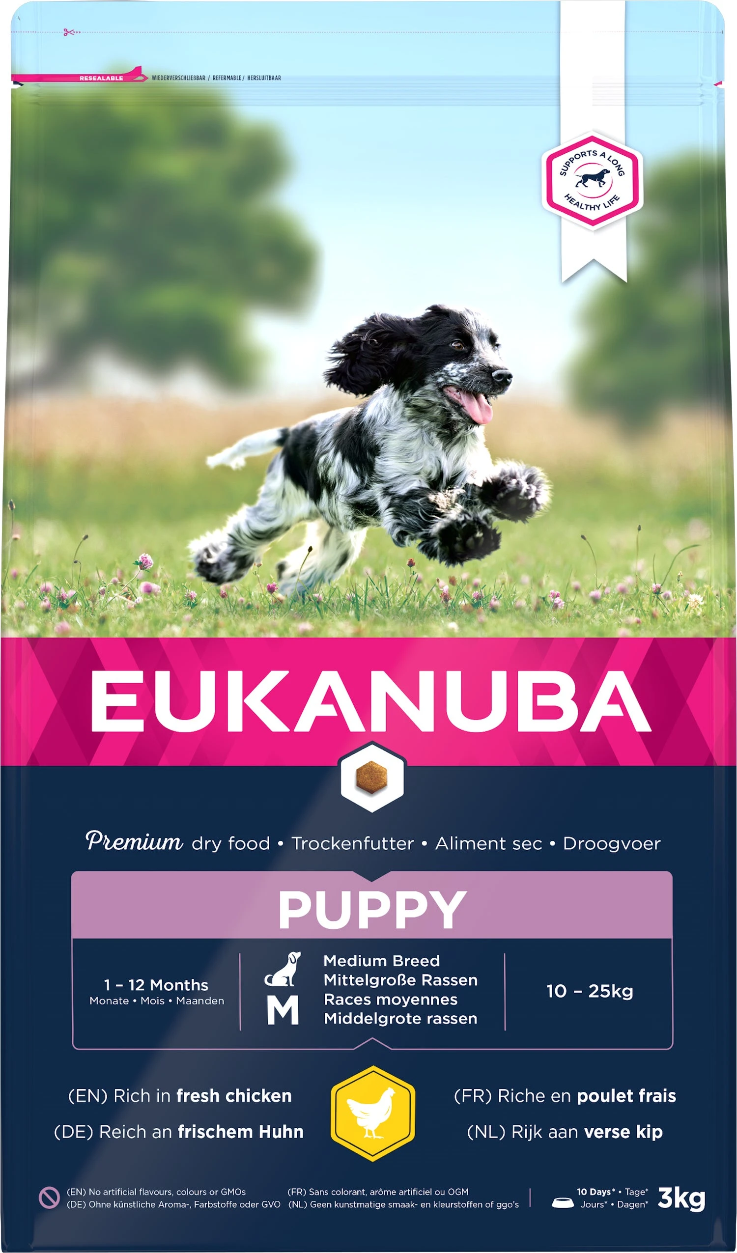 Eukanuba Hondenvoer Puppy Middel Kip 3 Kg 3 Eukanuba Hondenvoer Puppy Middel Kip 3 Kg