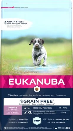 Eukanuba Hondenvoer Graanvrij Zeevis Puppy Large/XL Large 3 Kg