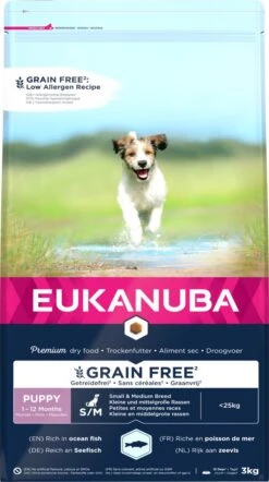 Eukanuba Hondenvoer Graanvrij Zeevis Puppy Small/medium 3 Kg