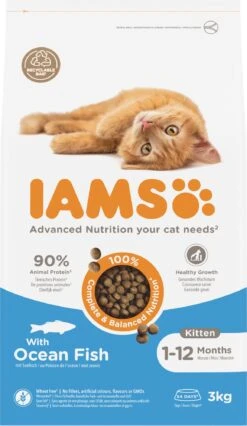 IAMS For Vitality Kattenvoer Oceaan Vis Kitten 3 Kg