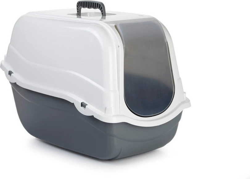 Beeztees Kattenbak Romeo Grijs / Wit 54 X 33 X 42 Cm 3 Beeztees Kattenbak Romeo Grijs / Wit 54 X 33 X 42 Cm