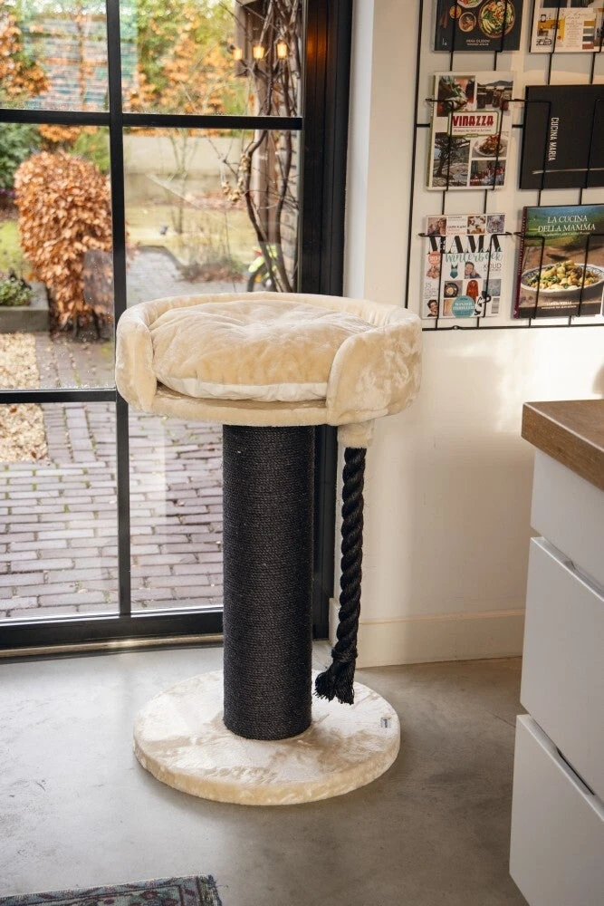 Beeztees Krabpaal Tura Crème D 60 H 100 Cm 4 Beeztees Krabpaal Tura Crème D 60 H 100 Cm - Afbeelding 2