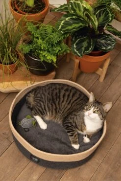 Beeztees Kattenmand Minus One Xana Grijs/bruin D 45 H 14 Cm -Beeztees || ROYAL CANIN || FLEXI Verkoopwinkel 8712695197188 9