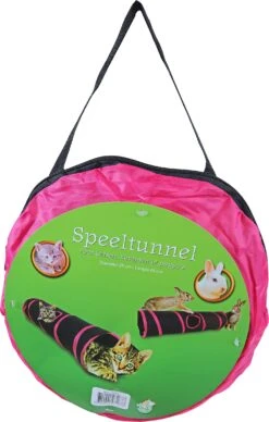 Boon Kattenspeelgoed Speeltunnel Zwart / Roze 85 X 25 Cm -Beeztees || ROYAL CANIN || FLEXI Verkoopwinkel 8712901071677 3