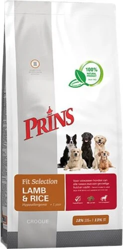 Prins Hondenvoer Fit Selection Lam En Rijst Adult 2 Kg
