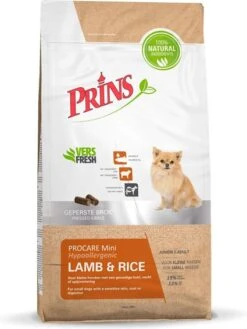 Prins ProCare Hypoallergic Mini Lam Met Rijst 3 Kg