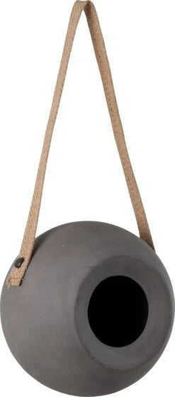 Singing Friend Vogelvoederhuisje Lisa Grijs 14 X 13 X 14 Cm