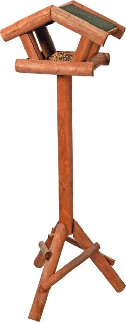 Esschert Design Vogelvoederhuisje Naturel 38 X 24 X 119 Cm