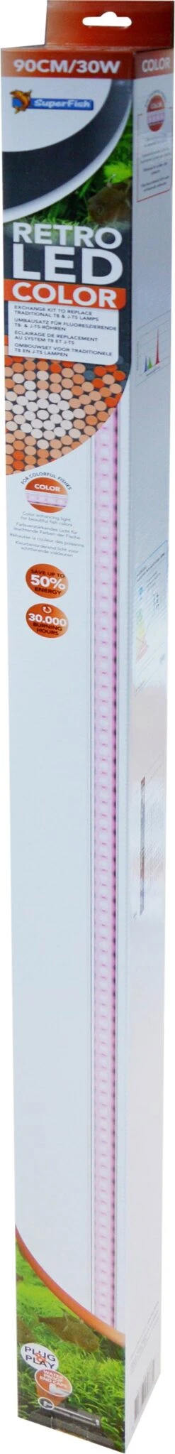 SuperFish Aquarium Verlichting Retro LED Color 30 W 90 Cm