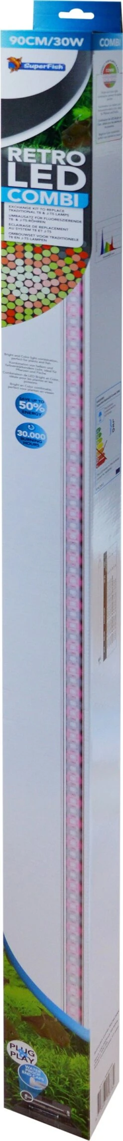 SuperFish Aquarium Verlichting Retro LED Combi 30 W 90 Cm