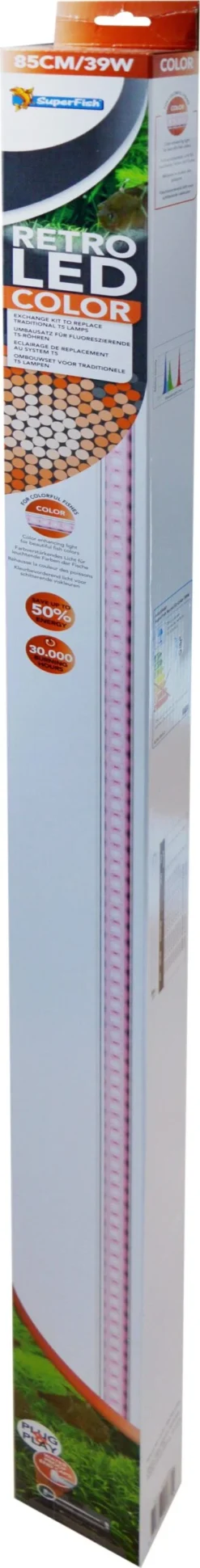 SuperFish Aquarium Verlichting Retro LED Color 39 W 85 Cm