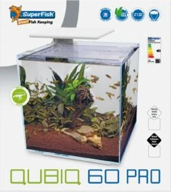 SuperFish Aquarium QubiQ 60 Pro Zwart 60 L -Beeztees || ROYAL CANIN || FLEXI Verkoopwinkel 8715897312946 1