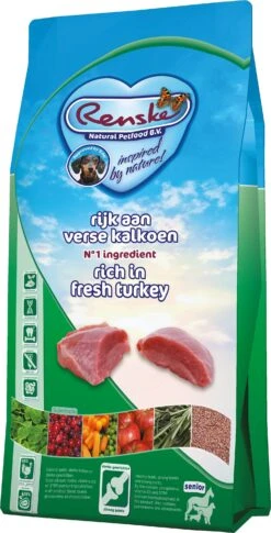 Renske Super Premium Droogvoeding Senior Verse Kalkoen Graanvrij 2 Kg