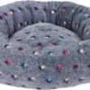 Intratuin Kattenmand Stip Blauw D 45 H 12 Cm
