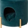 Intratuin Poef Met Kattenmand Blauw D 35 H 39 Cm -Beeztees || ROYAL CANIN || FLEXI Verkoopwinkel 8720196120918 1