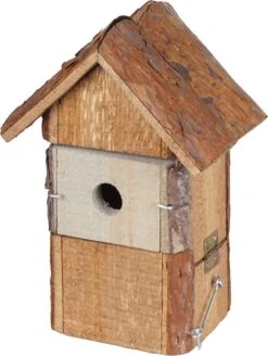 Intratuin Nestkast Boomschors Bruin/grijs 15 X 20 X 29 Cm