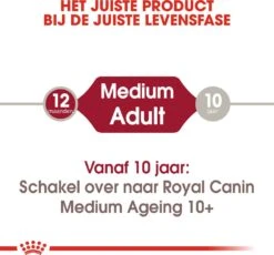 Royal Canin Hondenvoer Medium Adult 140 G 10 Stuks -Beeztees || ROYAL CANIN || FLEXI Verkoopwinkel 9003579008362 3